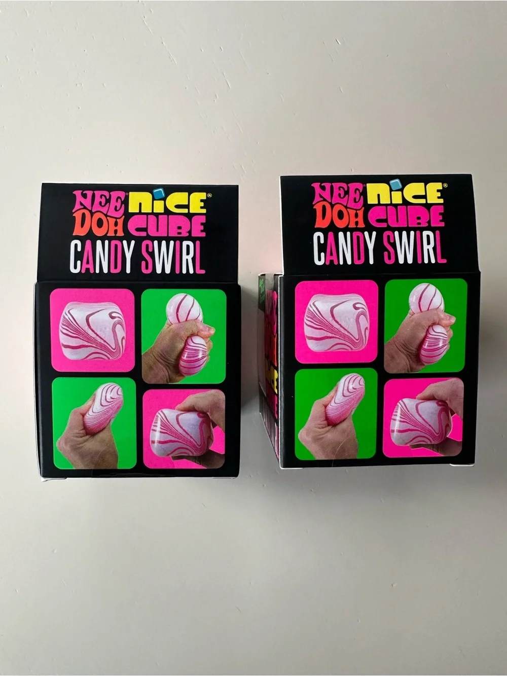 Needoh Nice Cube Candy Swirl - Set of two